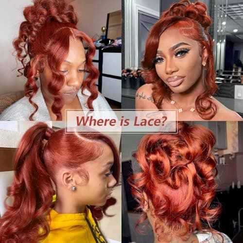 La Denna Auburn Reddish Brown Body Wave Wig — 360 HD Lace, 200%, 20"