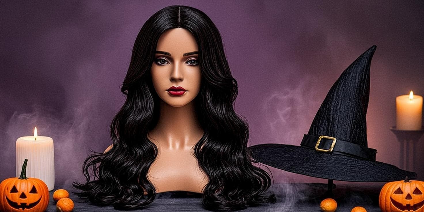 Turn any black wig into a costume centerpiece: five beginner-safe witch wig looks — storybook, gothic vampire, glam, cottagecore and modern — with step-by-step styling and product picks.